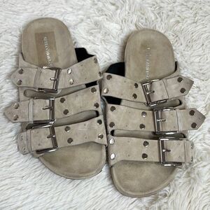 Rebecca Minkoff Womens Tania Open Toe Casual Slide Sandals Size 7.5M New